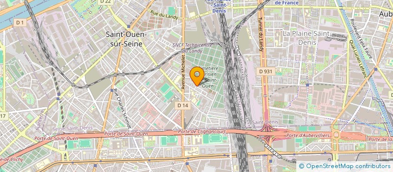 localisation de l'entreprise SCI PALARIC 5 à SAINT-OUEN-SUR-SEINE