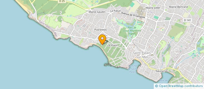 localisation de l'entreprise SCI PALATINE  SAINT-PALAIS-SUR-MER