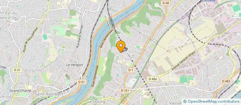 localisation de l'entreprise SCI PALATINE  CALUIRE-ET-CUIRE