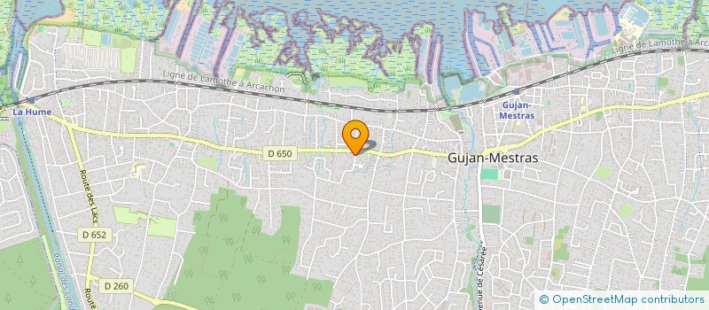 localisation de l'entreprise SCI PALATINE  GUJAN-MESTRAS