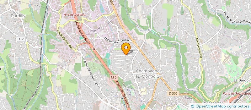 localisation de l'entreprise SCI PALAUGE  CHAMPAGNE-AU-MONT-D'OR