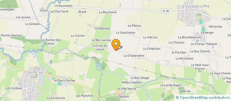 localisation de l'entreprise SCI PALAVA  ERCE-PRES-LIFFRE