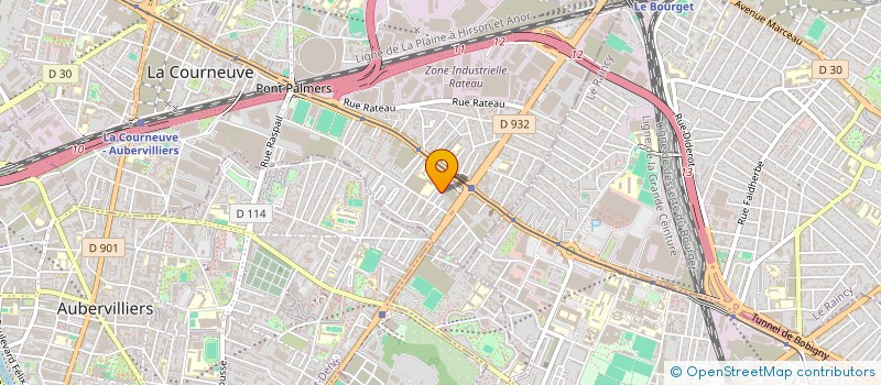 localisation de l'entreprise SCI PALAVE à LA COURNEUVE