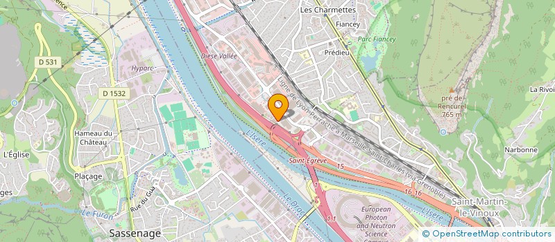 localisation de l'entreprise SCI PALAWAN INVEST  SAINT-EGREVE