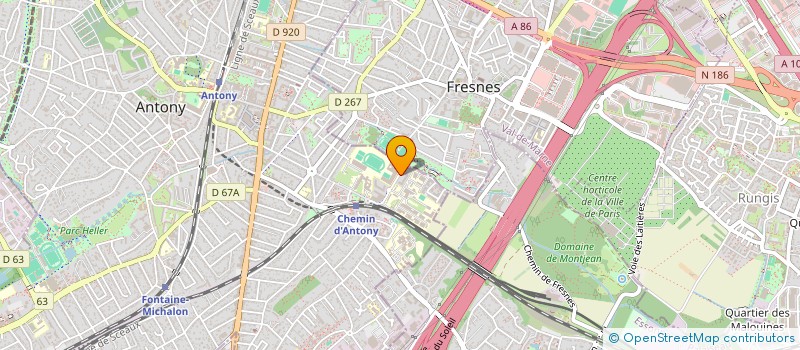 localisation de l'entreprise SCI PALCES à ANTONY
