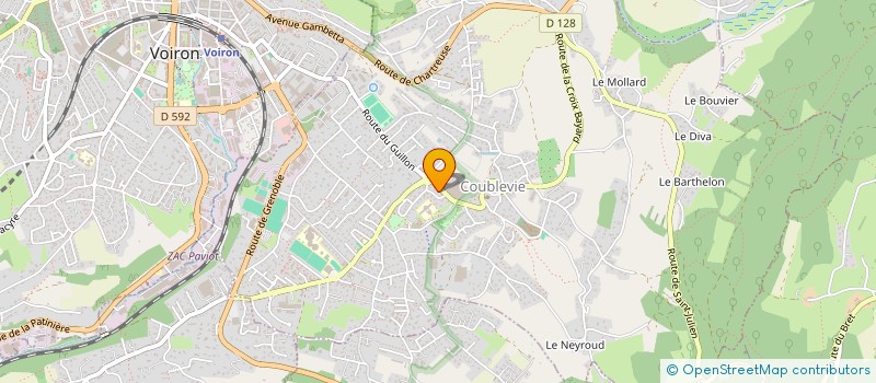 localisation de l'entreprise SCI PALEME  COUBLEVIE