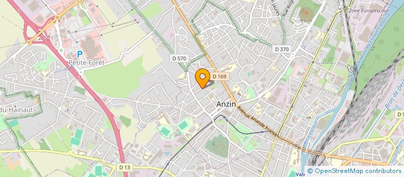 localisation de l'entreprise SCI PALESTRO  ANZIN