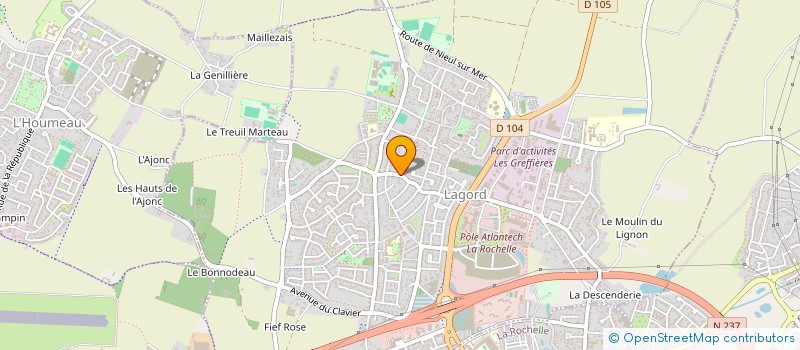 localisation de l'entreprise SCI PALET  LAGORD