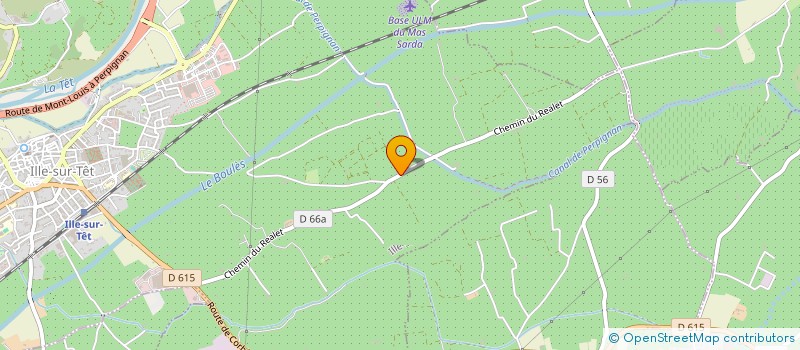 localisation de l'entreprise SCI PALET  ILLE-SUR-TET