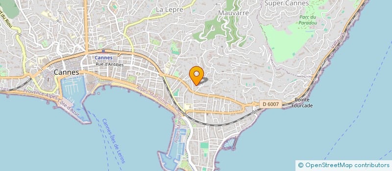 localisation de l'entreprise SCI PALHARES à CANNES