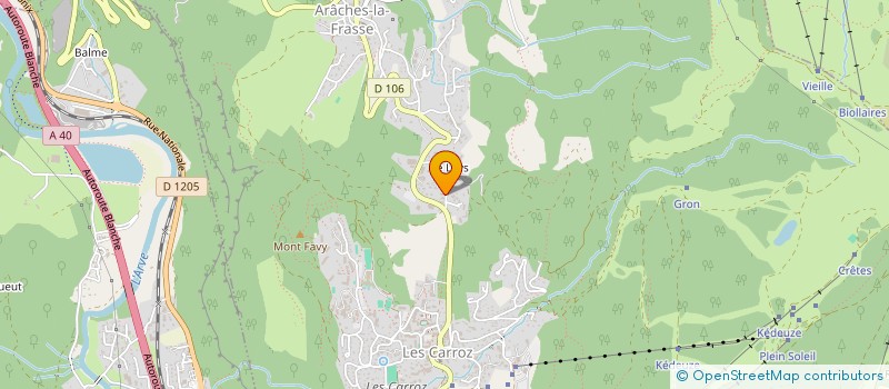 localisation de l'entreprise SCI PALIBOIS IMMOBILIERE  ARACHES-LA-FRASSE