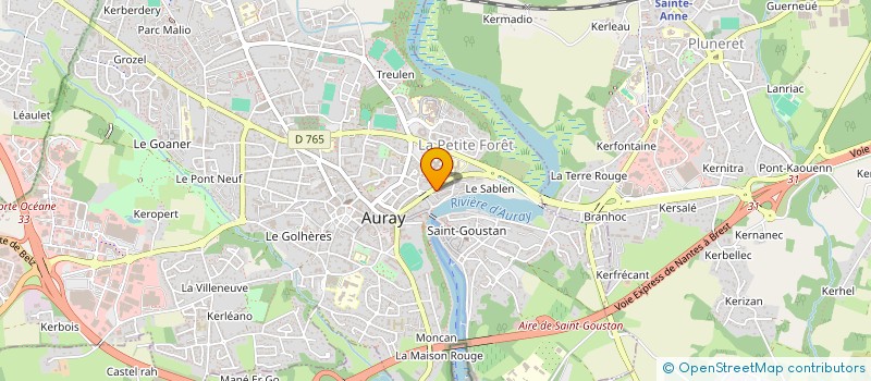 localisation de l'entreprise SCI PALIMARINE à AURAY