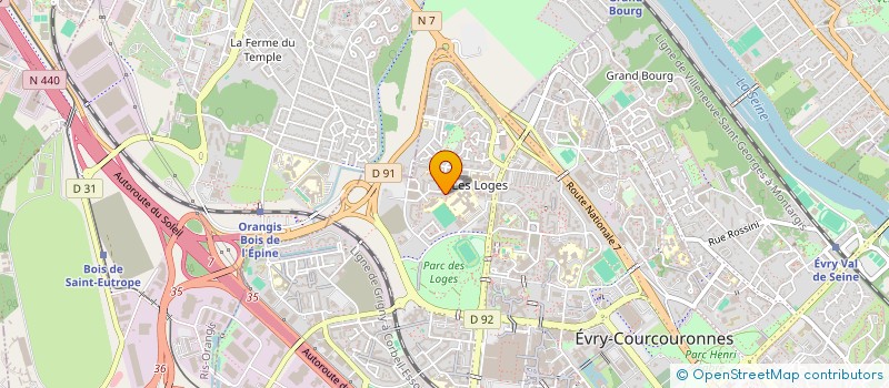 localisation de l'entreprise SCI PALIS à EVRY-COURCOURONNES