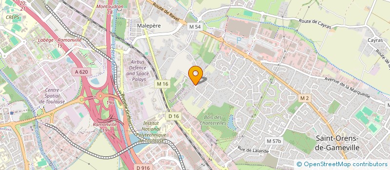 localisation de l'entreprise SCI PALISSANDRE  SAINT-ORENS-DE-GAMEVILLE