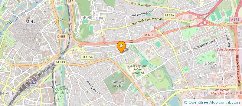 localisation de l'entreprise SCI PALISSANDRE  METZ