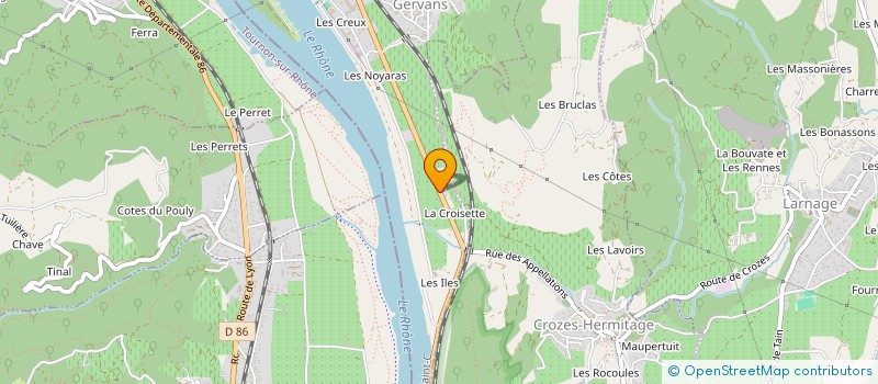 localisation de l'entreprise SCI PALISSE  GERVANS