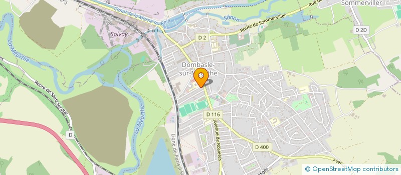 localisation de l'entreprise SCI PALISSY  DOMBASLE SUR MEURTHE