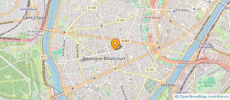localisation de l'entreprise SCI PALIZZOTTO à BOULOGNE-BILLANCOURT