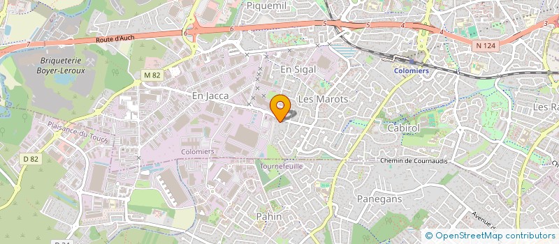 localisation de l'entreprise SCI PALL à COLOMIERS