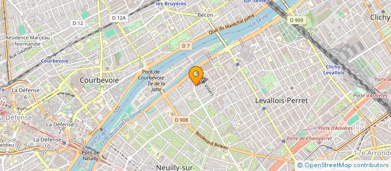 localisation de l'entreprise SCI PALLADIO 92 à NEUILLY-SUR-SEINE