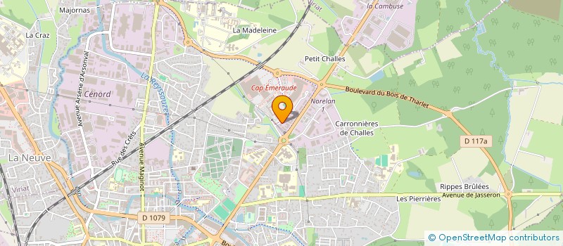 localisation de l'entreprise SCI PALLADIUM à BOURG-EN-BRESSE