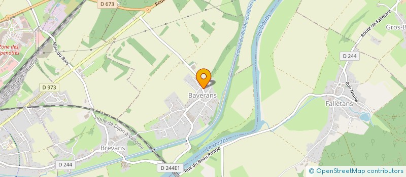 localisation de l'entreprise SCI PALLAUD JEAN  BAVERANS