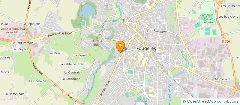 localisation de l'entreprise SCI PALLEATINE  FOUGERES