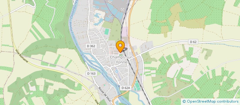 localisation de l'entreprise SCI PALLET  CHAMPS-SUR-YONNE