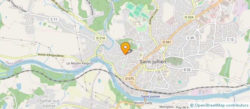 localisation de l'entreprise SCI PALLIER  CHAILLAC-SUR-VIENNE