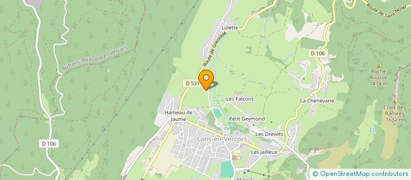 localisation de l'entreprise SCI PALLIERE  LANS-EN-VERCORS