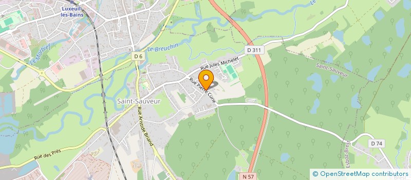 localisation de l'entreprise SCI PALLOY 70 à SAINT-SAUVEUR