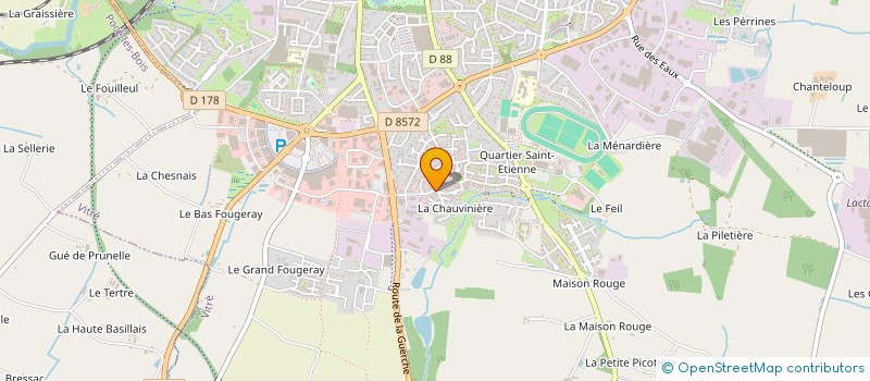 localisation de l'entreprise SCI PALM  VITRE