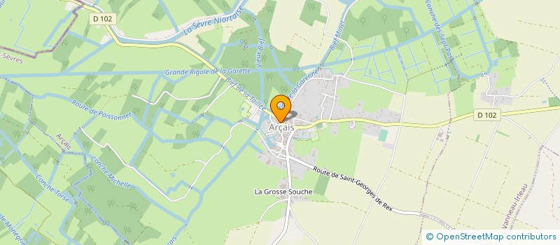 localisation de l'entreprise SCI PALM  ARCAIS