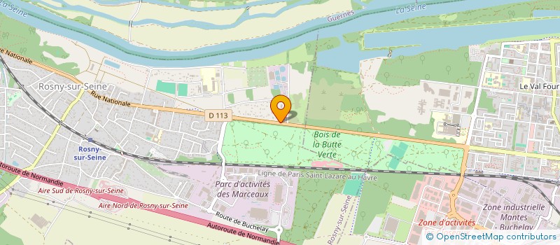 localisation de l'entreprise SCI PALM  ROSNY-SUR-SEINE