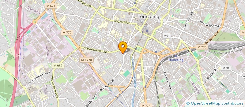 localisation de l'entreprise SCI PALM'IN  TOURCOING