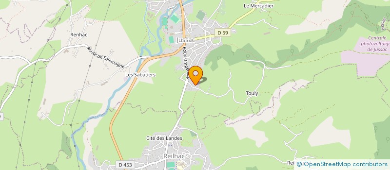 localisation de l'entreprise SCI PALMA à JUSSAC