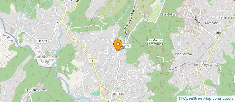 localisation de l'entreprise SCI PALMA  PEGOMAS