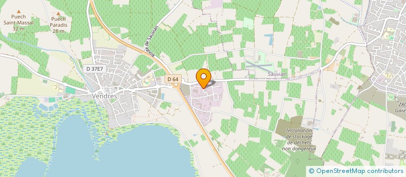 localisation de l'entreprise SCI PALMA CRUZ  VENDRES