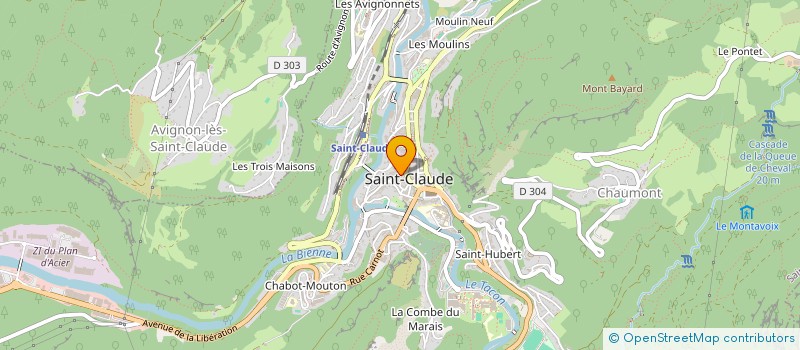 localisation de l'entreprise SCI PALMAS  SAINT-CLAUDE