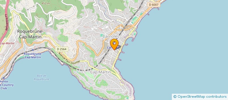 localisation de l'entreprise SCI PALME D'OR à ROQUEBRUNE-CAP-MARTIN