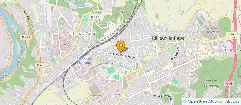 localisation de l'entreprise SCI PALMELLE  RILLIEUX-LA-PAPE