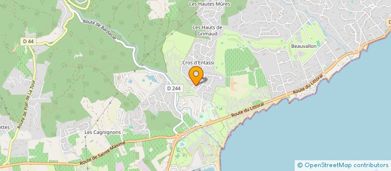 localisation de l'entreprise SCI PALMER à GRIMAUD