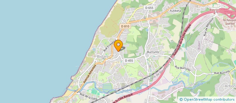 localisation de l'entreprise SCI PALMER à BIDART