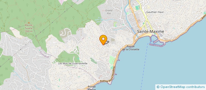 localisation de l'entreprise SCI PALMER HOUSE à SAINTE-MAXIME