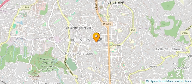 localisation de l'entreprise SCI PALMERA à LE CANNET