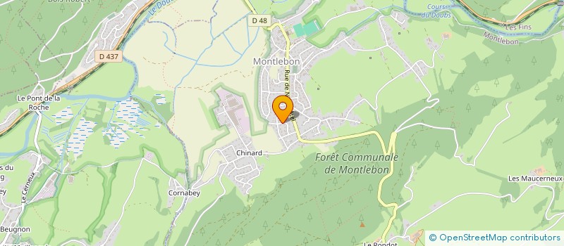 localisation de l'entreprise SCI PALMERAIE 25  MONTLEBON