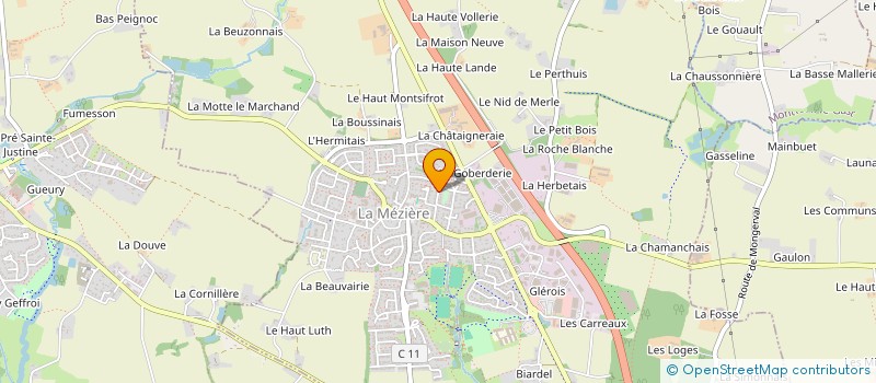 localisation de l'entreprise SCI PALMERAIE  LA MEZIERE