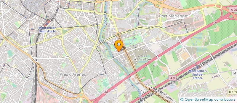 localisation de l'entreprise SCI PALMERAIE à MONTPELLIER