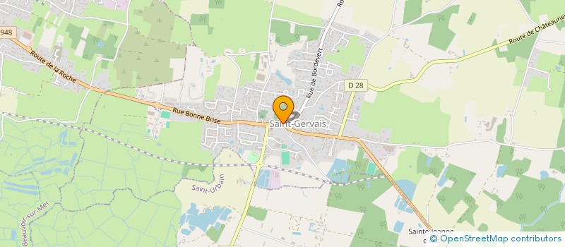 localisation de l'entreprise SCI PALMERIA  SAINT-GERVAIS