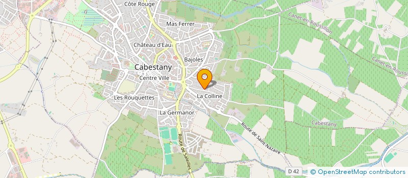 localisation de l'entreprise SCI PALMIER  CABESTANY